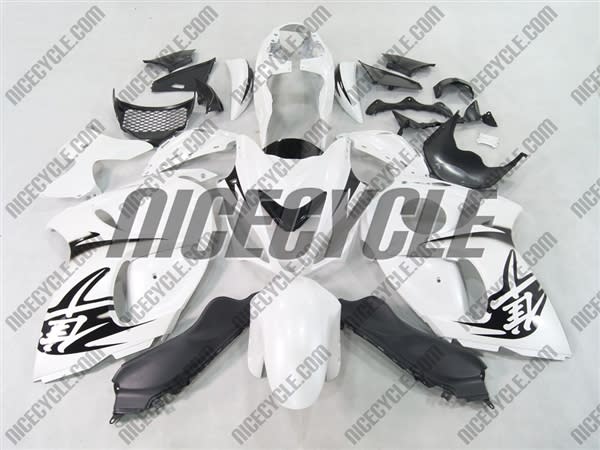 White/Black Accents Suzuki GSX-R 1300 Hayabusa Fairings White/Black Accents Suzuki GSX-R 1300 Hayabusa Fairings