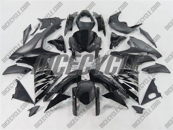 Suzuki GSX-R 600 750 Black/Silver Accents Fairings Suzuki GSX-R 600 750 Black/Silver Accents Fairings