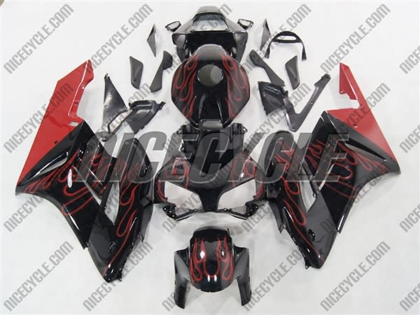 Honda CBR 1000RR Red Flames Fairings Honda CBR 1000RR Red Flames Fairings