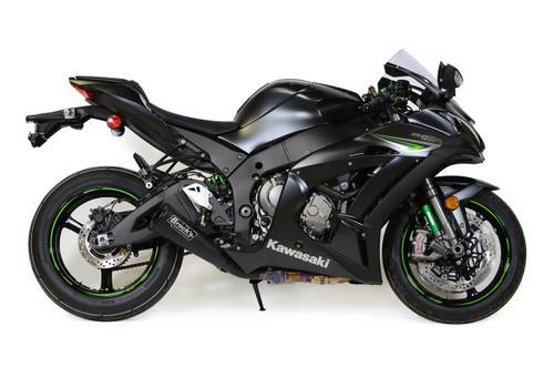 Brocks Kawasaki *Single Alien Head Slip-On (3/4 System) Black ZX-10R (16-20) Brocks Kawasaki *Single Alien Head Slip-On (3/4 System) Black ZX-10R (16-20)