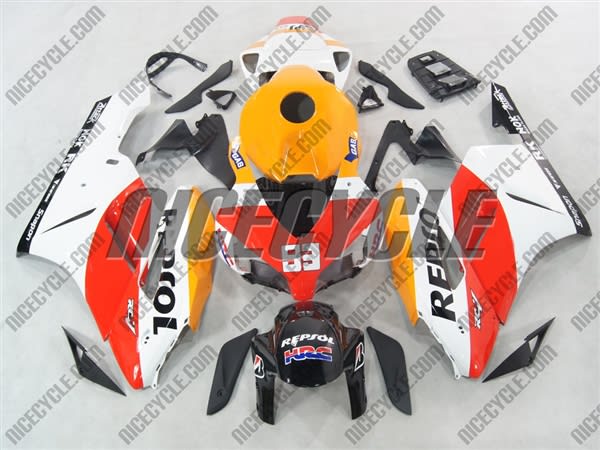 Honda CBR 1000RR White Repsol Race Fairings Honda CBR 1000RR White Repsol Race Fairings