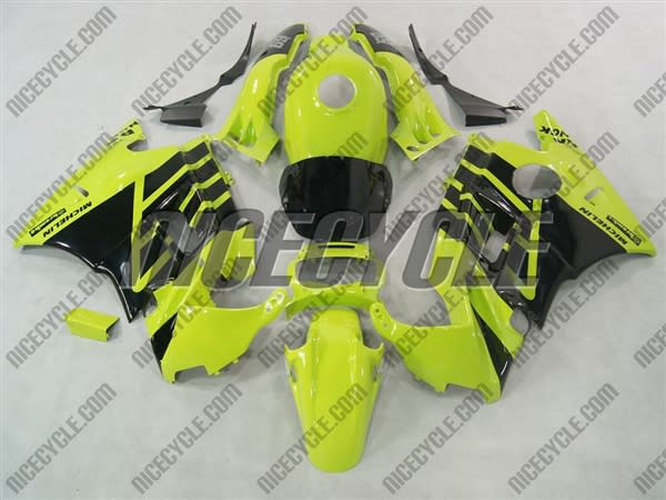 Honda CBR600 F2 Black on Yellow Fairings Honda CBR600 F2 Black on Yellow Fairings