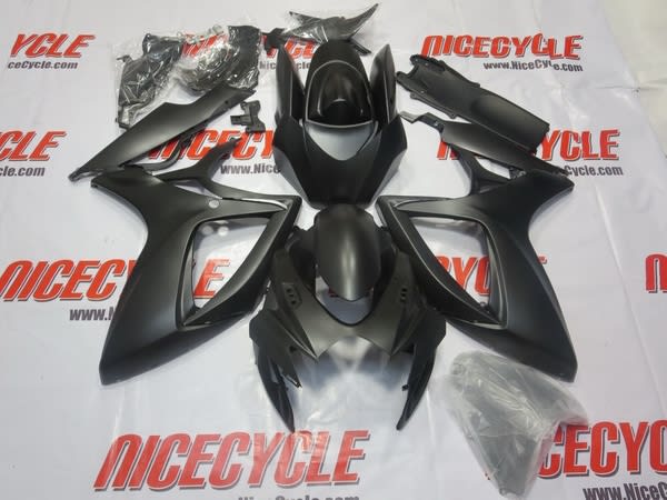 Matte Black Suzuki GSX-R 600 750 Fairings Matte Black Suzuki GSX-R 600 750 Fairings