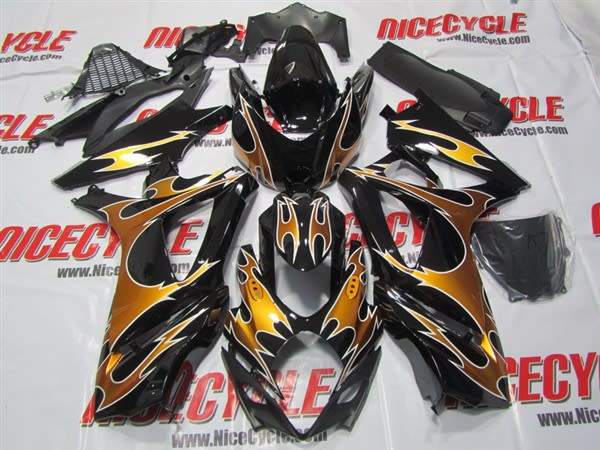 Suzuki GSX-R 1000 Gold Tribal Custom Fairings Suzuki GSX-R 1000 Gold Tribal Custom Fairings