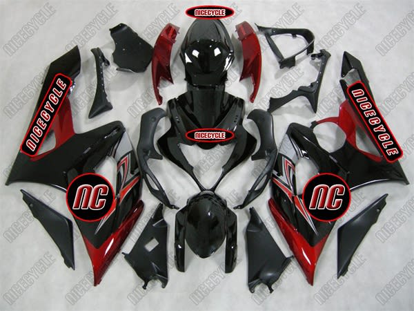 Suzuki GSX-R 1000 Black/Maroon Fairings Suzuki GSX-R 1000 Black/Maroon Fairings
