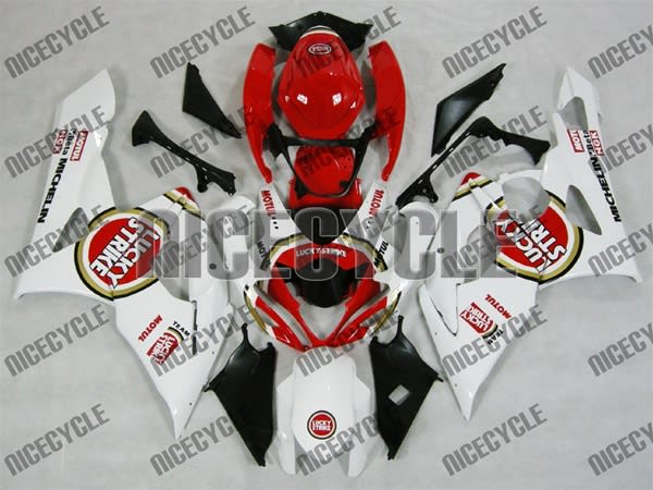 Suzuki GSX-R 1000 Red Lucky Strike Fairings Suzuki GSX-R 1000 Red Lucky Strike Fairings