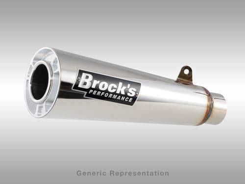 Brocks ShortMeg 2 Full System 14" Muffler Suzuki Hayabusa (22-24) Polished Brocks ShortMeg 2 Full System 14" Muffler Suzuki Hayabusa (22-24) Polished
