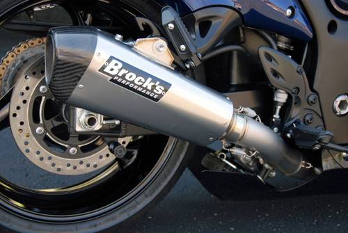 Brocks CT Single Full System w/ 16" Muffler Suzuki Hayabusa (08-20)