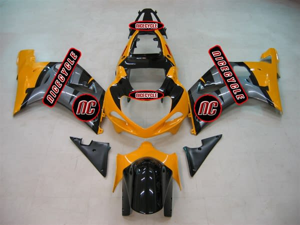 Silver/Yellow OEM Style Suzuki GSX-R 600 750 Fairings Silver/Yellow OEM Style Suzuki GSX-R 600 750 Fairings