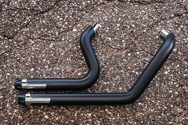 Harley Softail Black Maverick 4" Slip On Exhaust