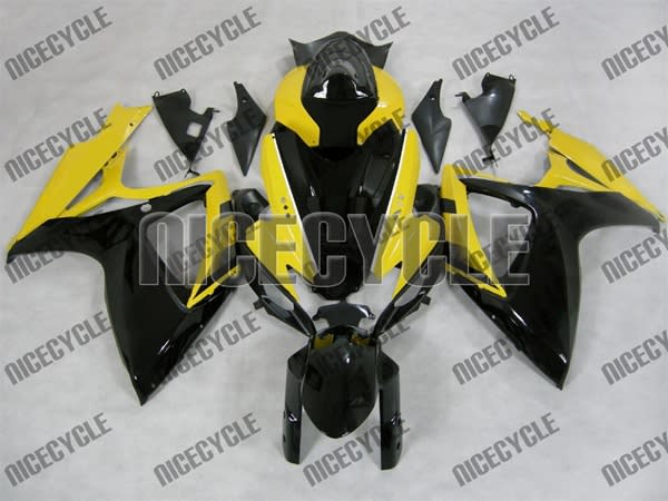 Black/Yellow Suzuki GSX-R 600 750 Fairings Black/Yellow Suzuki GSX-R 600 750 Fairings