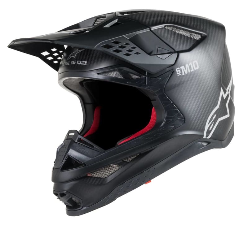 ALPINESTARS S.TECH S-M10 SOLID HELMET CARBON BLACK ALPINESTARS S.TECH S-M10 SOLID HELMET CARBON BLACK