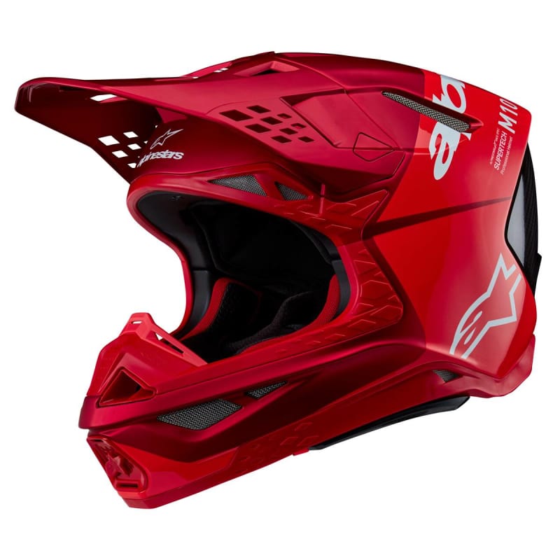 ALPINESTARS SUPERTECH S-M10 FLOOD HELMET RED FLUO/RED M&G ALPINESTARS SUPERTECH S-M10 FLOOD HELMET RED FLUO/RED M&G