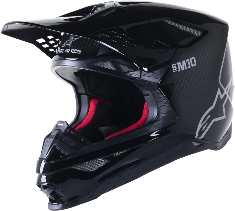 ALPINESTARS SUPERTECH S-M10 SOLID HELMET BLACK GLOSSY/CARBON ALPINESTARS SUPERTECH S-M10 SOLID HELMET BLACK GLOSSY/CARBON