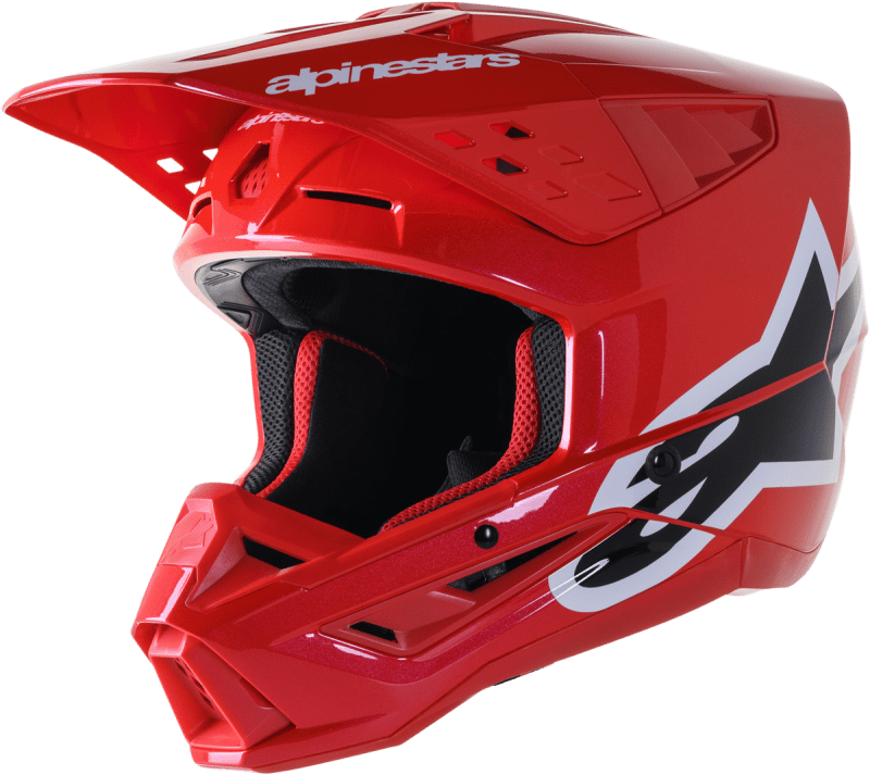 ALPINESTARS S-M5 CORP HELMET BRIGHT RED GLOSSY