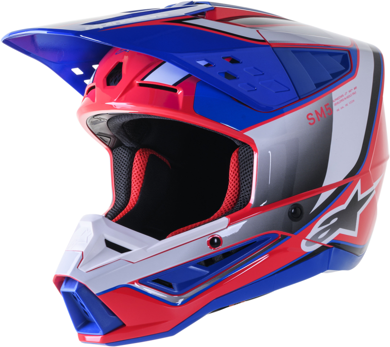 ALPINESTARS S-M5 SAIL HELMET WHT/DIVA PNK/ENAMEL BLU G