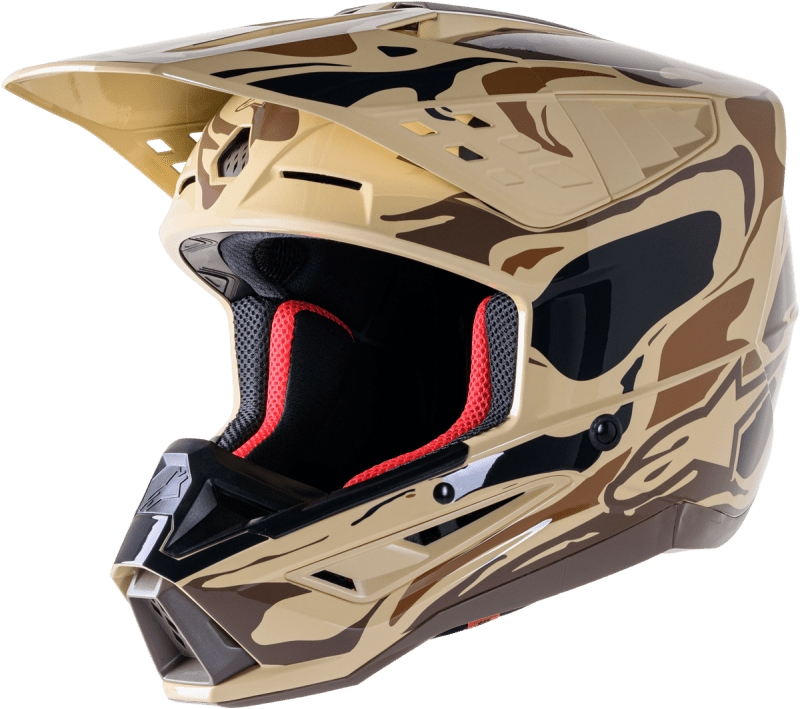 ALPINESTARS S-M5 MINERAL HELMET DARK BROWN/KANGAROO MATTE ALPINESTARS S-M5 MINERAL HELMET DARK BROWN/KANGAROO MATTE