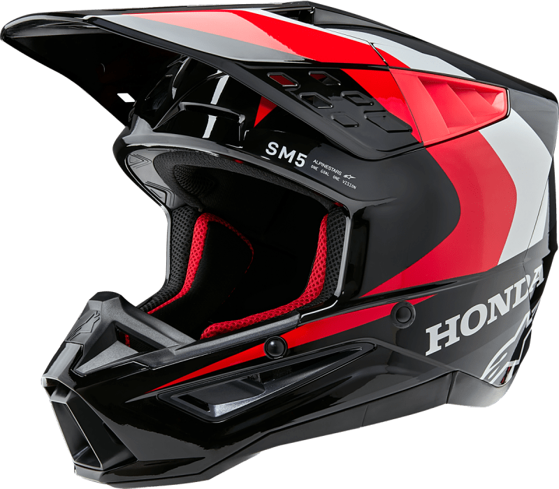 ALPINESTARS HONDA S-M5 HELMET BLACK/RED GLOSSY ALPINESTARS HONDA S-M5 HELMET BLACK/RED GLOSSY