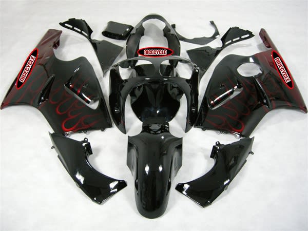 Kawasaki ZX12R Fire Red Fairings