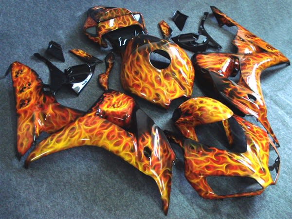 Honda CBR1000RR Airbrush Flames Fairings