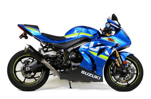 Brocks Suzuki Predator Full System - Stainless Front Section w/ Electro-Black Muffler GSX-R1000/R (17-25)