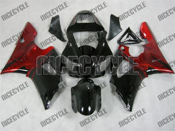 Yamaha YZF-R1 Red Flame Fairings Yamaha YZF-R1 Red Flame Fairings