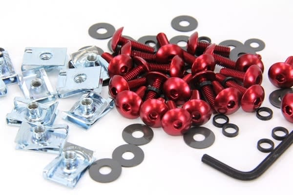 Red BMW S1000RR Fairing Bolt Kit Red BMW S1000RR Fairing Bolt Kit