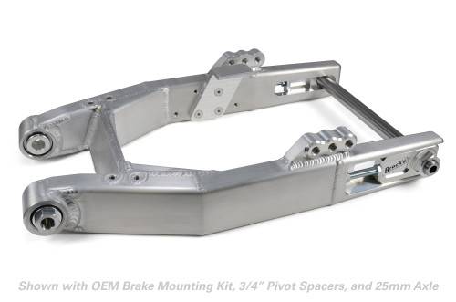 Brocks Performance Dyna Swingarm w/ Peg Mounts (Burnished) for Harley-Davidson Dyna (00-17) Brocks Performance Dyna Swingarm w/ Peg Mounts (Burnished) for Harley-Davidson Dyna (00-17)