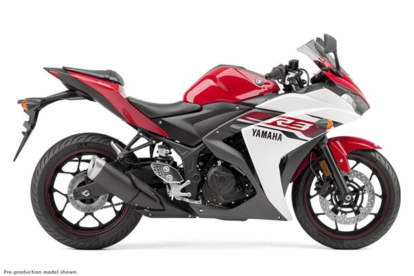 Yamaha YZF-R3 White/Red Fairing Yamaha YZF-R3 White/Red Fairing
