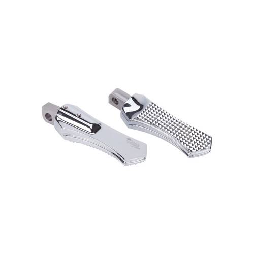 Brocks Harley-Davidson Touring (17-22) Diamond Driver Foot Pegs Chrome Brocks Harley-Davidson Touring (17-22) Diamond Driver Foot Pegs Chrome