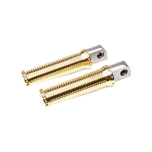 Brocks Harley-Davidson Touring (17-22) Sharif Passenger Foot Pegs Brass