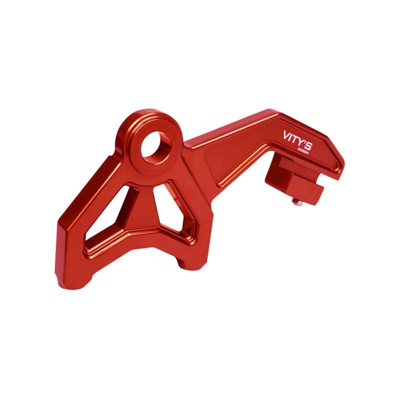 Brocks Harley-Davidson Vity's Touring Swingarm Caliper Bracket Red (09-24) Touring Models Brocks Harley-Davidson Vity's Touring Swingarm Caliper Bracket Red (09-24) Touring Models