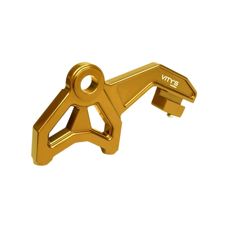 Brocks Harley-Davidson Vity's Touring Swingarm Caliper Bracket Gold (09-24) Touring Models Brocks Harley-Davidson Vity's Touring Swingarm Caliper Bracket Gold (09-24) Touring Models