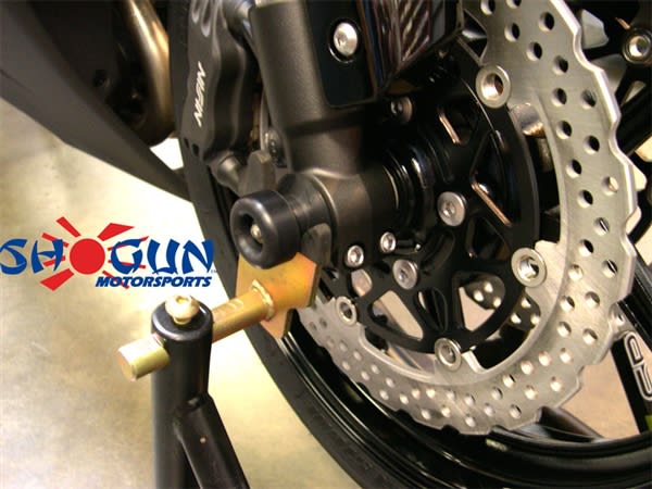 Kawasaki ZX10R Front Axle Sliders Kawasaki ZX10R Front Axle Sliders