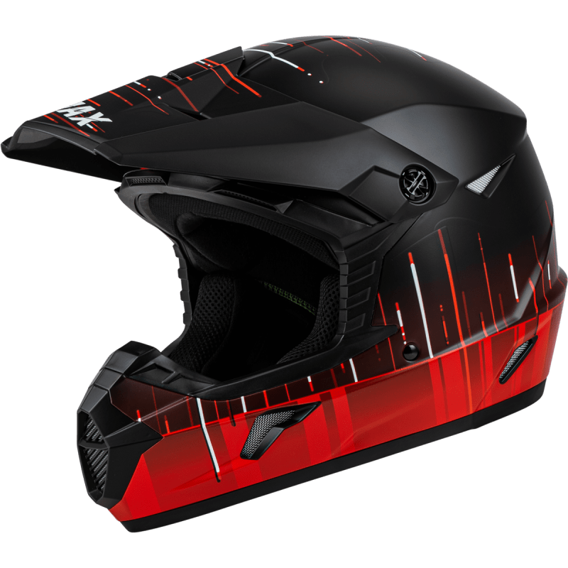 GMAX YOUTH MX-46Y FREQUENCY OFFROAD HELMET MATTE BLACK/RED GMAX YOUTH MX-46Y FREQUENCY OFFROAD HELMET MATTE BLACK/RED