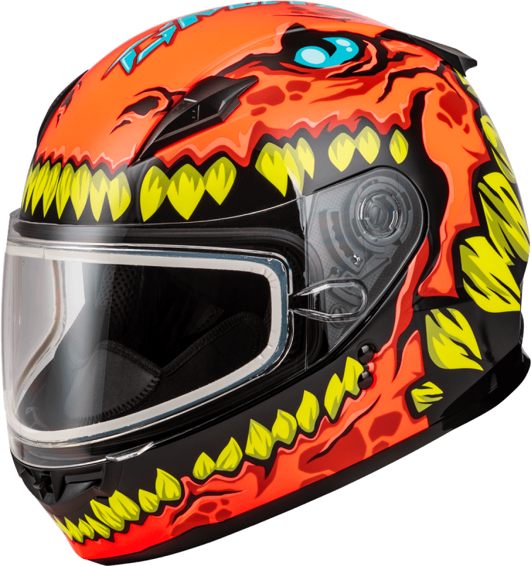 GMAX YOUTH GM-49Y DRAX SNOW HELMET ORANGE
