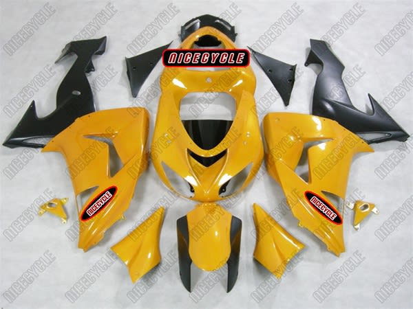 Kawasaki ZX10R Pearl Yellow Fairings Kawasaki ZX10R Pearl Yellow Fairings
