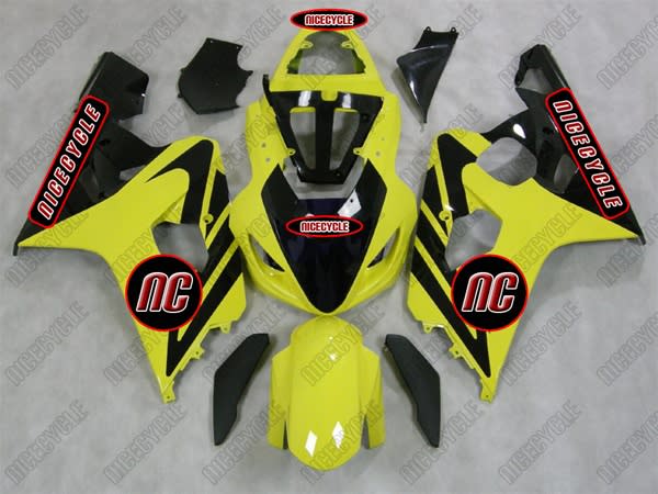 Yellow/Black Suzuki GSX-R 600 750 Fairings Yellow/Black Suzuki GSX-R 600 750 Fairings