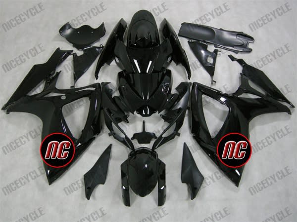 Suzuki GSX-R 600 750 Gloss Black Fairings Suzuki GSX-R 600 750 Gloss Black Fairings