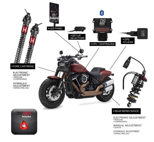 Brocks Harley-Davidson DigiShox Electronic Suspension System H-D Fat Bob FXFBS (18-19)