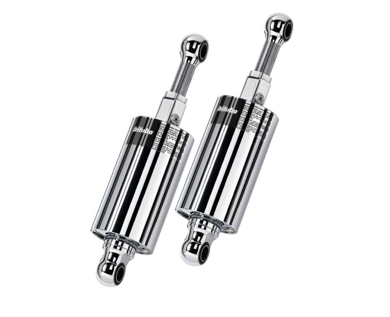 Brocks Harley-Davidson Bitubo Rear Shock Set Polished 11.25" H-D Softail (84-99) Brocks Harley-Davidson Bitubo Rear Shock Set Polished 11.25" H-D Softail (84-99)