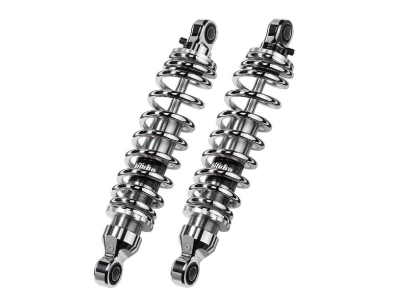 Brocks Harley-Davidson 13in Bitubo WMEo Rear Shock Set Chrome Dyna Brocks Harley-Davidson 13in Bitubo WMEo Rear Shock Set Chrome Dyna