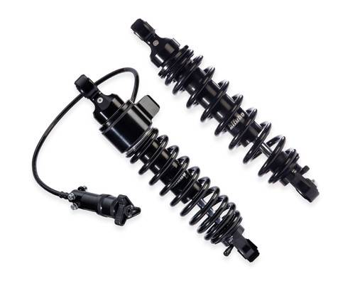 Brocks Harley-Davidson 12in Bitubo WME22V3 Rear Shock Set Black w/ Remote Adjustable Preload H-D Touring (14-20) Brocks Harley-Davidson 12in Bitubo WME22V3 Rear Shock Set Black w/ Remote Adjustable Preload H-D Touring (14-20)