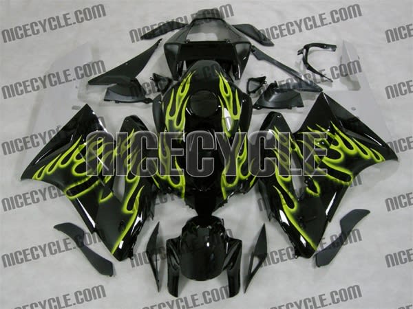 Honda CBR 1000RR Yellow Fire Flame Fairings Honda CBR 1000RR Yellow Fire Flame Fairings