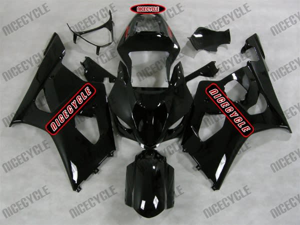 Suzuki GSXR 1000 Glossy Black Fairings