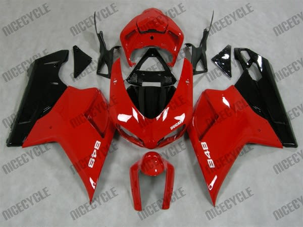 Red Ducati 1198 1098 848 Evo Fairings Red Ducati 1198 1098 848 Evo Fairings