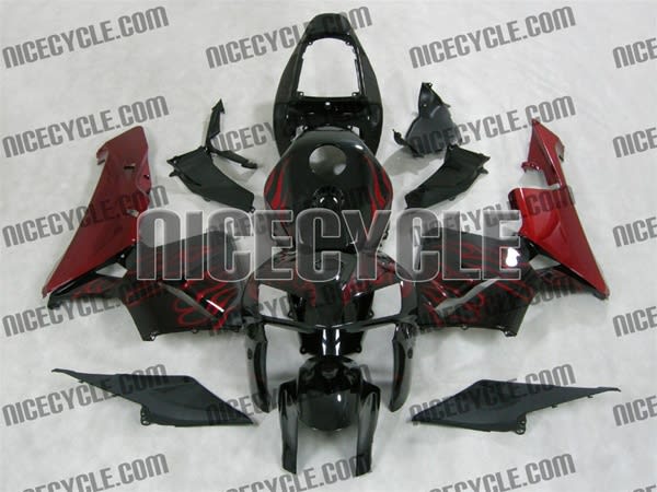 Honda CBR600RR Red Flames Fairings Honda CBR600RR Red Flames Fairings