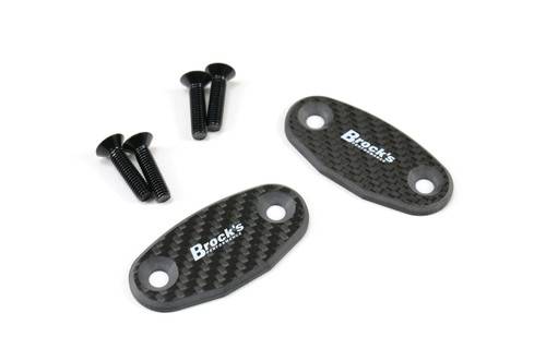Brocks Kawasaki Ninja H2 SX / SE / SE+ (18-21) Mirror Block Off Plate Set Carbon Fiber Brocks Kawasaki Ninja H2 SX / SE / SE+ (18-21) Mirror Block Off Plate Set Carbon Fiber