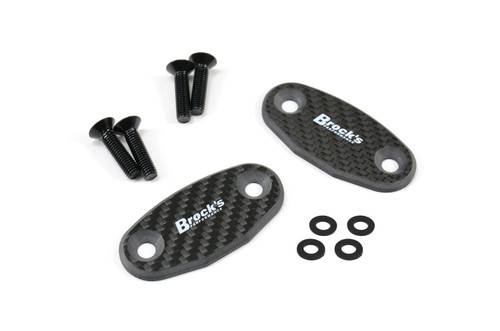 Brocks Mirror Block Off Plate Set Carbon Fiber ZX-10R (16-24) Brocks Mirror Block Off Plate Set Carbon Fiber ZX-10R (16-24)