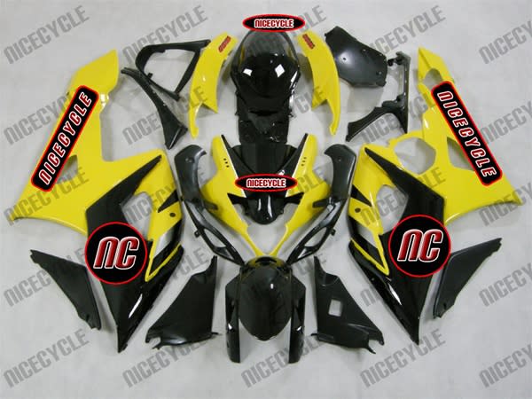 Black/Yellow Suzuki GSX-R 1000 Fairings Black/Yellow Suzuki GSX-R 1000 Fairings